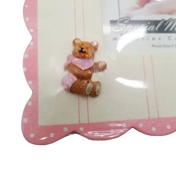 Special Moments Pink Wooden Baby Picture Photo Frame Factory Sealed New - Picture 2 of 5